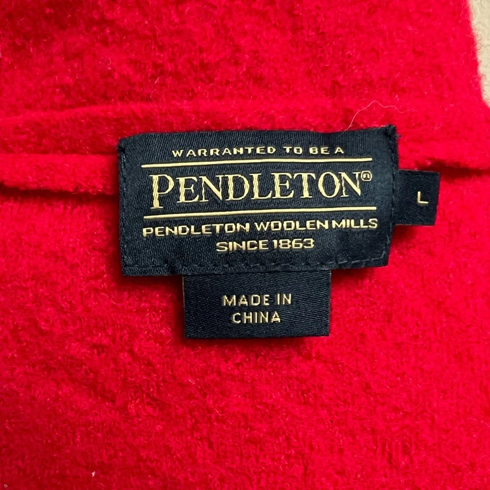 Vintage Pendleton 100% Merino Wool Light Weight Jacket - Picture 9 of 16